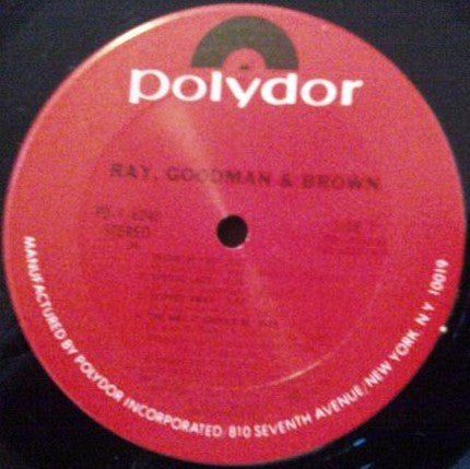 Ray, Goodman & Brown - Ray, Goodman & Brown (VG+) (Vinyl LP)