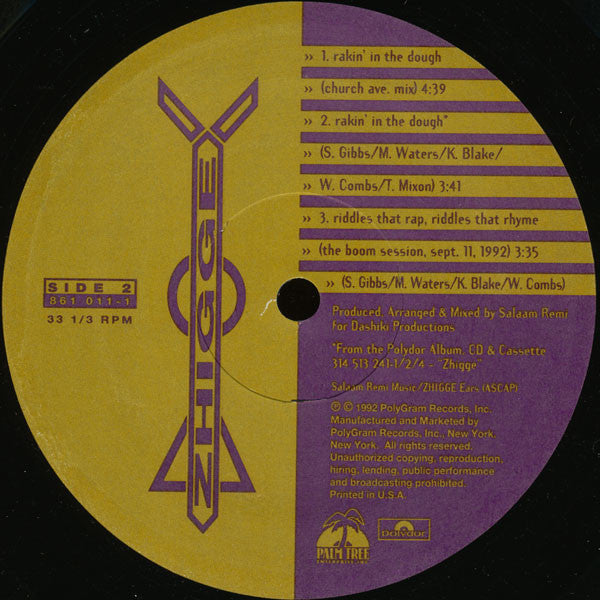 Zhigge - Rakin' In The Dough (VG+) (Vinyl LP)