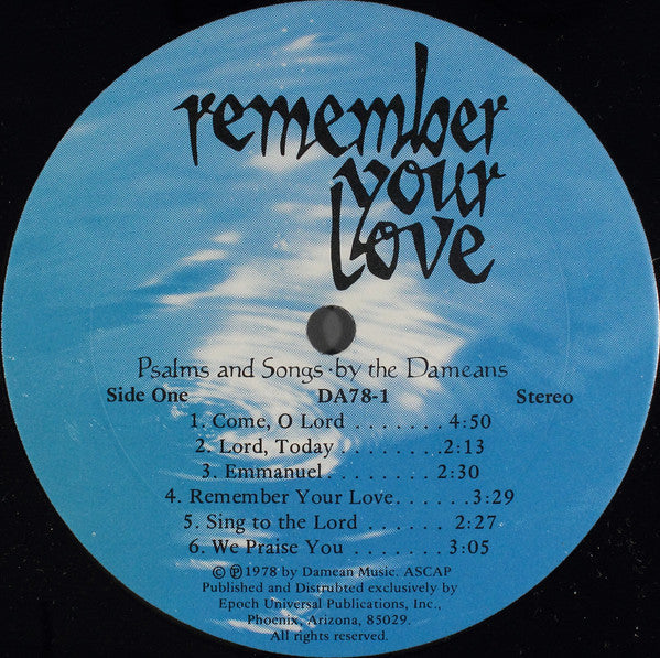 Dameans - Remember Your Love (VG+) (Vinyl LP)