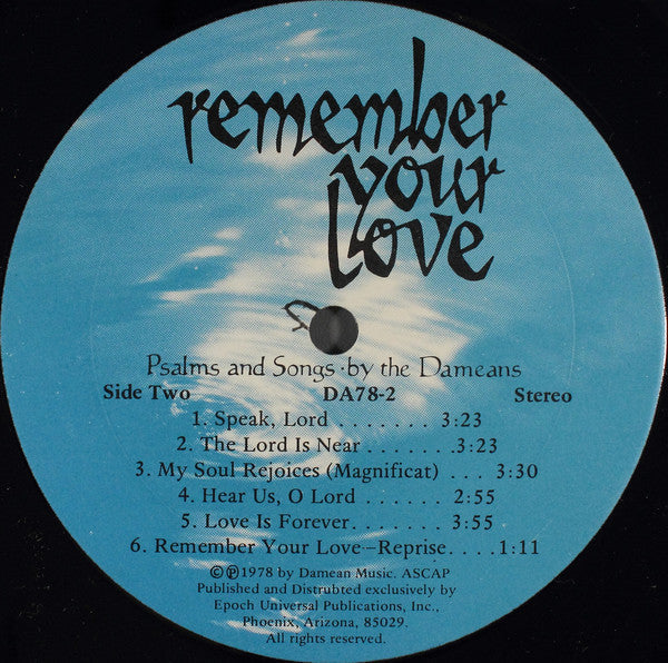 Dameans - Remember Your Love (VG+) (Vinyl LP)