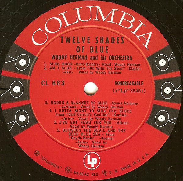 Herman, Woody And His Orchestra - Twelve Shades Of Blue (VG) (Vinyl LP)
