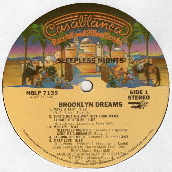 Brooklyn Dreams - Sleepless Nights (VG) (Vinyl LP)