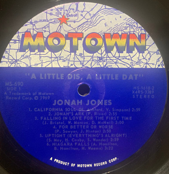 Jones, Jonah- A Little Dis, A Little Dat (Vinyl, G+) (Vinyl LP)