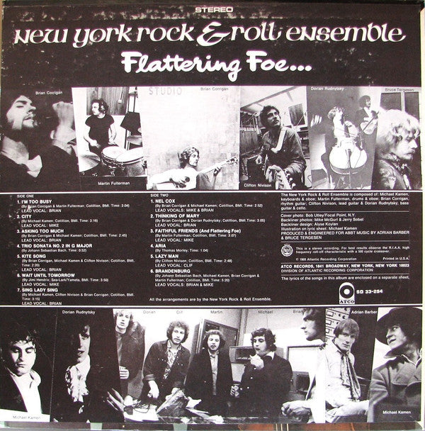 New York Rock & Roll Ensemble - Faithful Friends (NM or M-) (Vinyl LP)