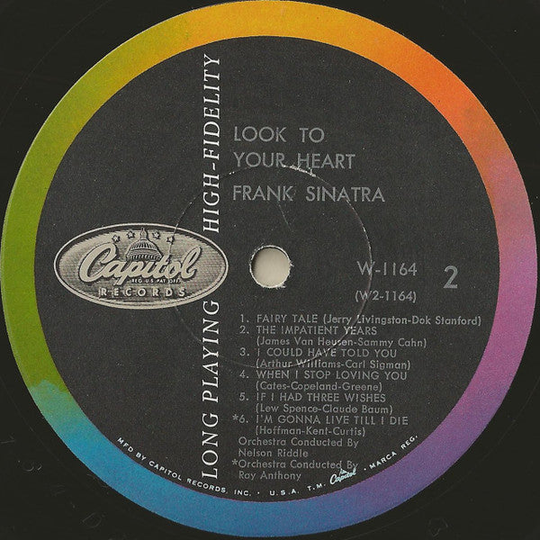 Sinatra, Frank - Look To Your Heart (Vinyl, VG+) (Vinyl LP)