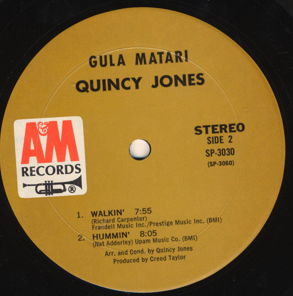 Jones, Quincy - Gula Matari (Vinyl, VG) (Vinyl LP)