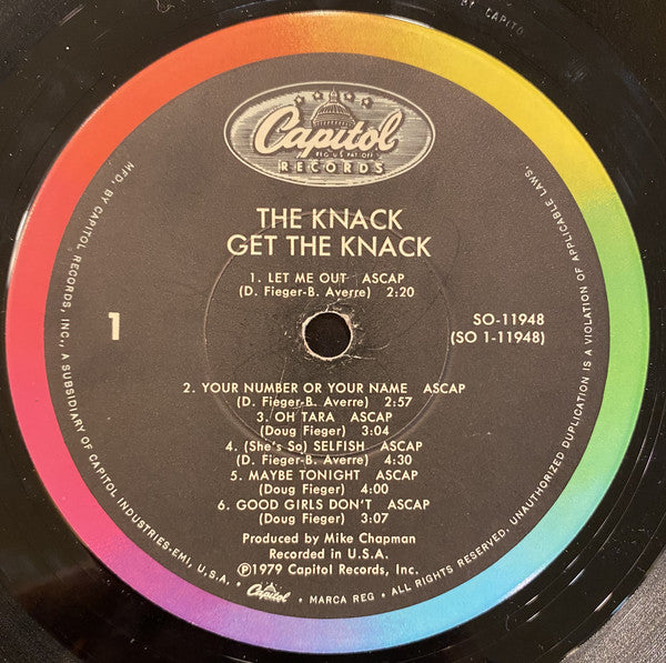 Knack - Get The Knack (Vinyl, VG+) (Vinyl LP)