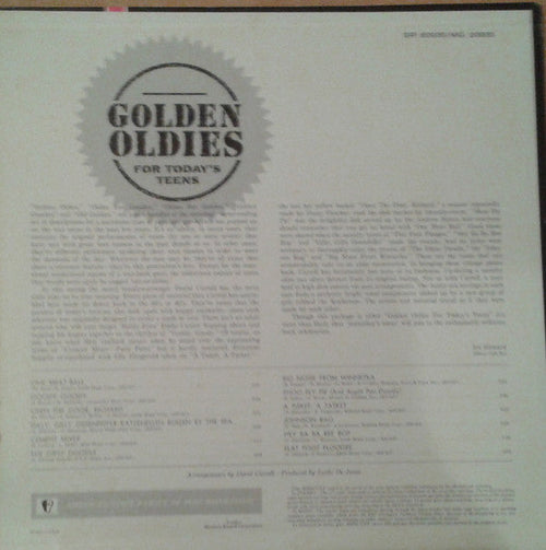 Carroll, David And His Kookettes - Golden Oldies For Today's Teens (Vinyl, VG) (Vinyl LP)