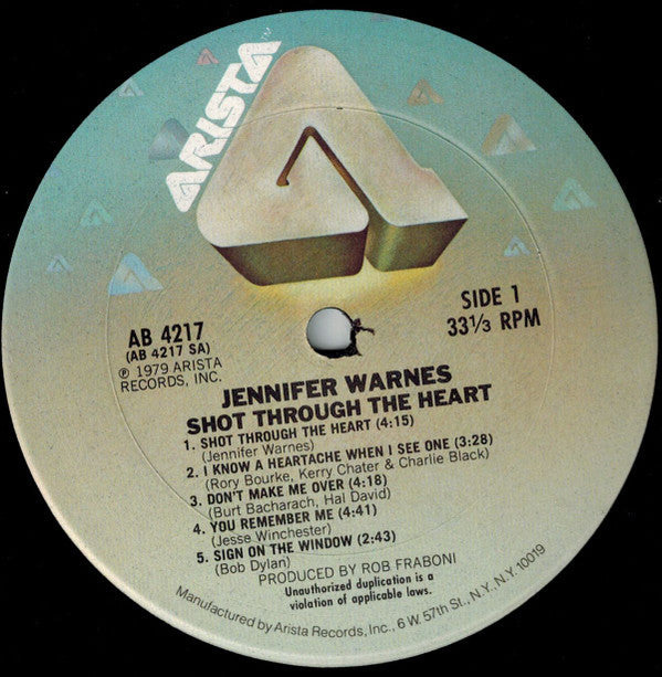 Warnes, Jennifer - Shot Through The Heart (VG) (Vinyl LP)