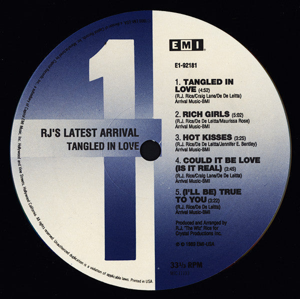 R.J.'s Latest Arrival - Tangled In Love (NM or M-) (Vinyl LP)