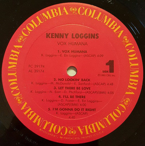 Loggins, Kenny - Vox Humana (VG) (Vinyl LP)