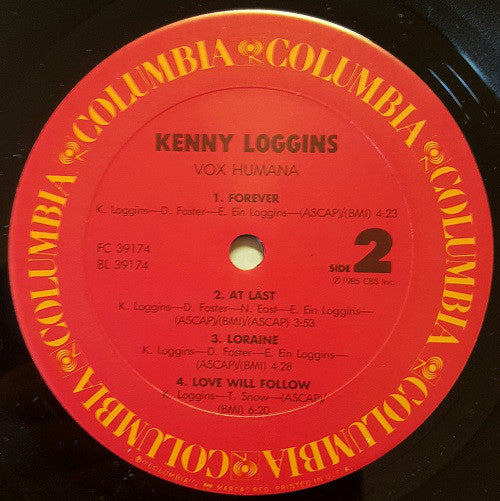Loggins, Kenny - Vox Humana (VG) (Vinyl LP)