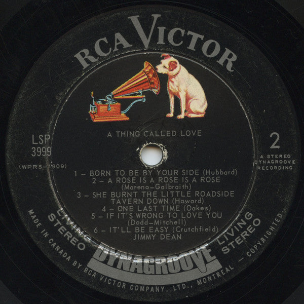 Dean, Jimmy - A Thing Called Love (VG+) (Vinyl LP)