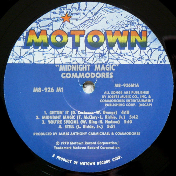Commodores - Midnight Magic (Vinyl, VG+) (Vinyl LP)