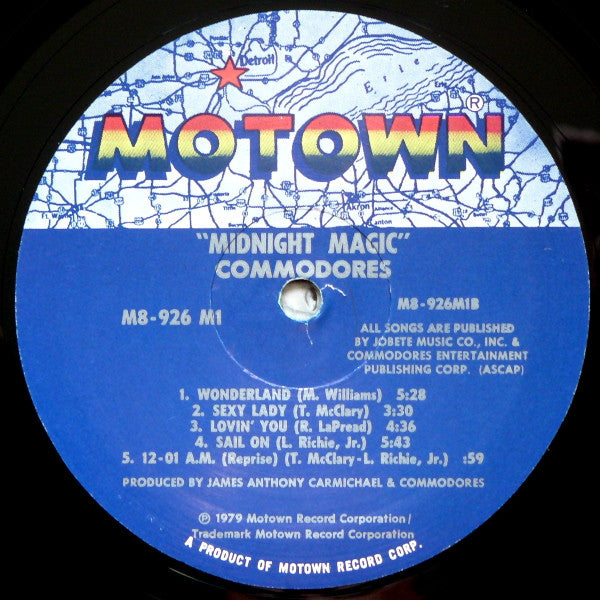 Commodores - Midnight Magic (Vinyl, VG+) (Vinyl LP)
