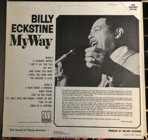 Eckstine, Billy - My Way (VG+) (Vinyl LP)