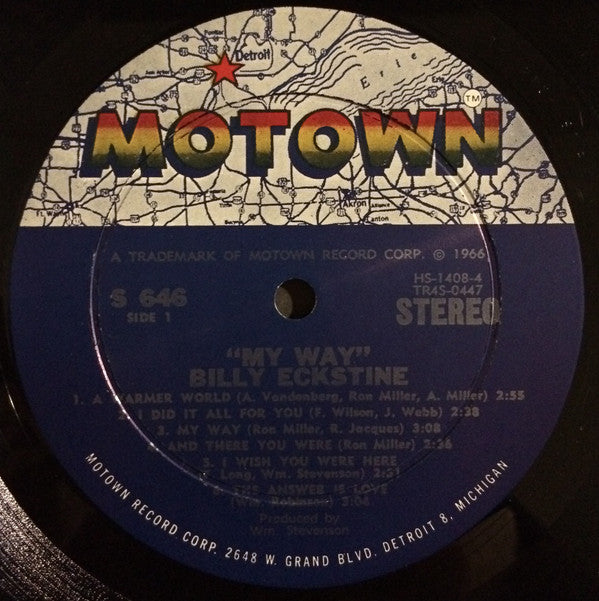Eckstine, Billy - My Way (VG+) (Vinyl LP)