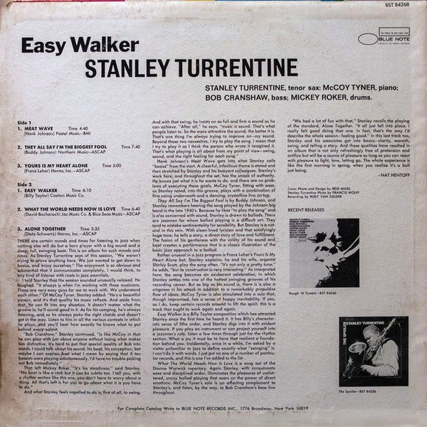 Turrentine, Stanley  - Easy Walker (VG) (Vinyl LP)