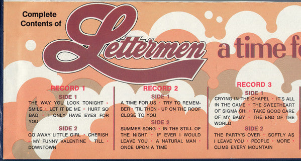 Lettermen - A Time For Us (VG) (Vinyl LP)