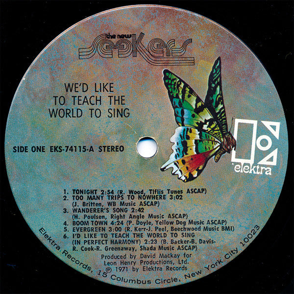 New Seekers - We'd Like To Teach The World To Sing (VG+) (Vinyl LP)