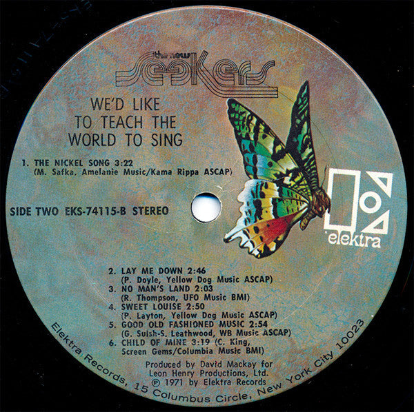 New Seekers - We'd Like To Teach The World To Sing (VG+) (Vinyl LP)