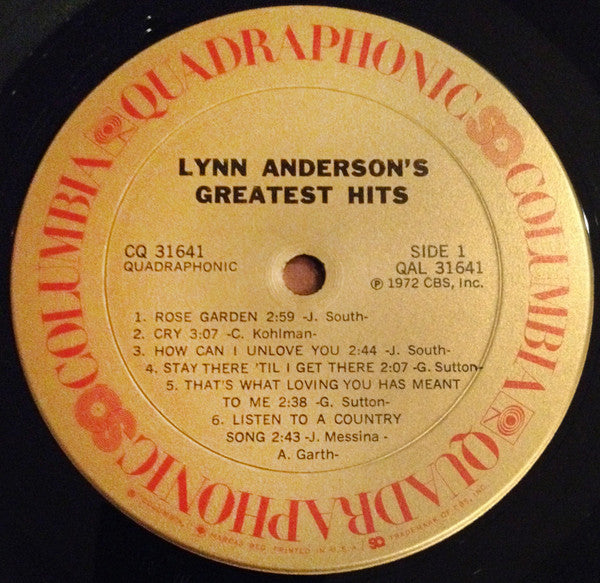Anderson, Lynn - Lynn Anderson's Greatest Hits (VG+) (Vinyl LP)