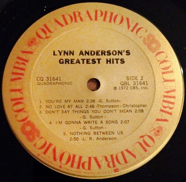 Anderson, Lynn - Lynn Anderson's Greatest Hits (VG+) (Vinyl LP)