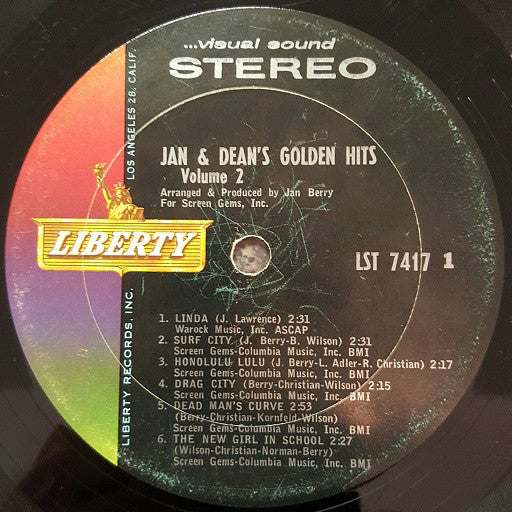 Jan & Dean - Jan & Dean Golden Hits Volume 2 (Vinyl, VG) (Vinyl LP)