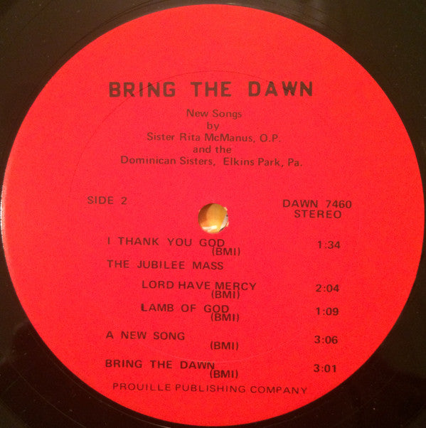 McManus O.P., Sister - Bring The Dawn (VG+) (Vinyl LP)