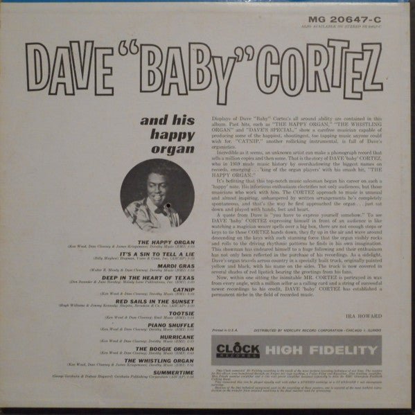 Cortez, Dave "Baby" - Dave "Baby" Cortez And His Happy Organ (VG+) (Vinyl LP)