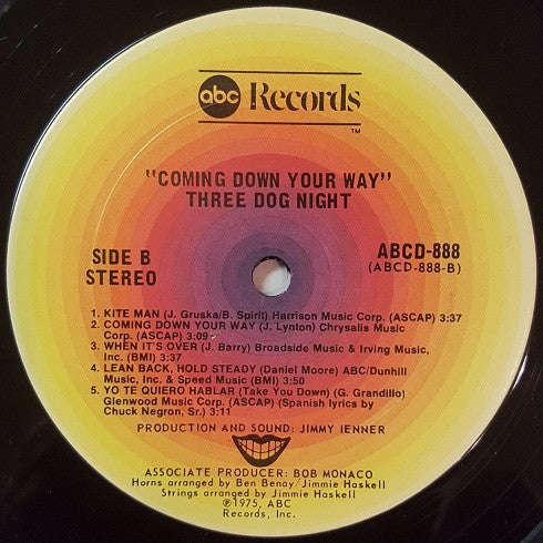 Three Dog Night - Coming Down Your Way (Vinyl, VG) (Vinyl LP)