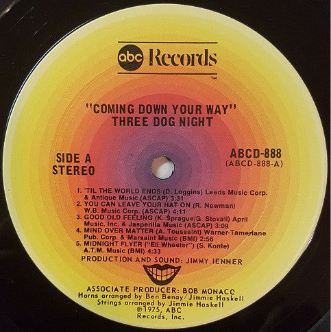 Three Dog Night - Coming Down Your Way (Vinyl, VG) (Vinyl LP)