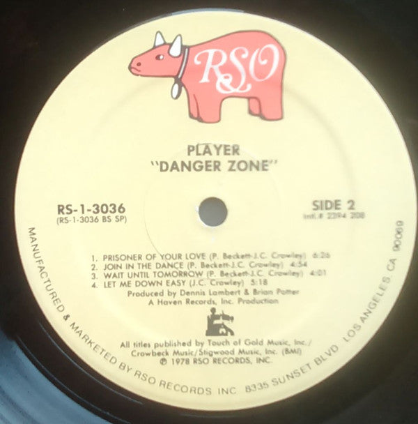 Player  - Danger Zone (VG+) (Vinyl LP)