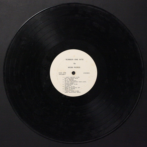 Pierce, Webb - Number One Hits (VG) (Vinyl LP)