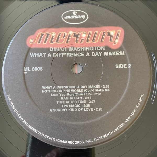 Washington, Dinah - What A Diff'rence A Day Makes! (Vinyl, VG+) (Vinyl LP)