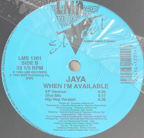 Jaya  - When I'm Available (VG+) (Vinyl LP)