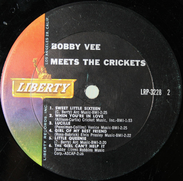 Vee, Bobby Meets The Crickets  - Bobby Vee Meets The Crickets (VG) (Vinyl LP)