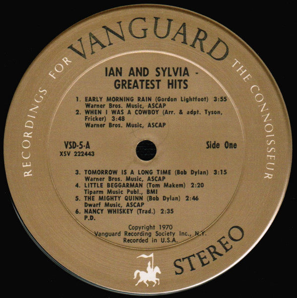 Ian & Sylvia - Greatest Hits! (VG+) (Vinyl LP)