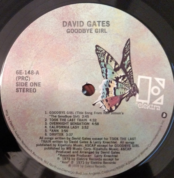 Gates, David - Goodbye Girl (VG+) (Vinyl LP)