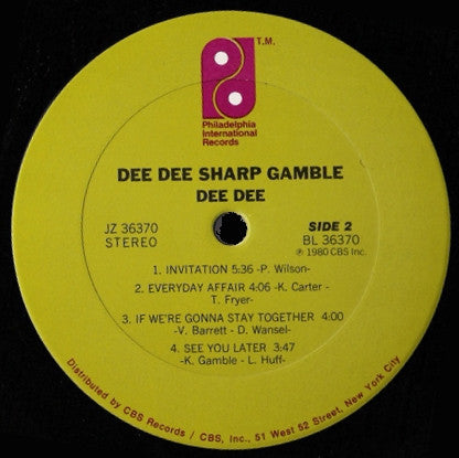 Sharp Gamble, Dee Dee - Dee Dee (VG) (Vinyl LP)