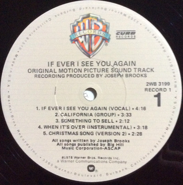 If Ever I See You Again (Original Motion Picture Soundtrack) (VG) (Vinyl LP)