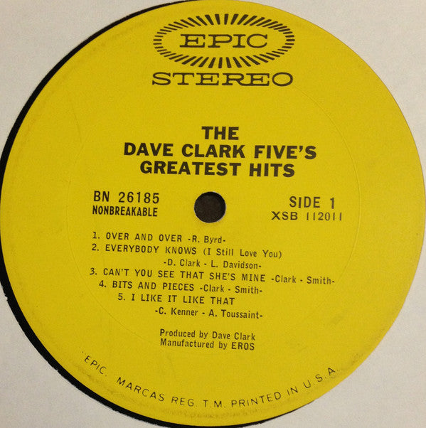 Clark, Dave Five - The Dave Clark Five's Greatest Hits (VG+) (Vinyl LP)