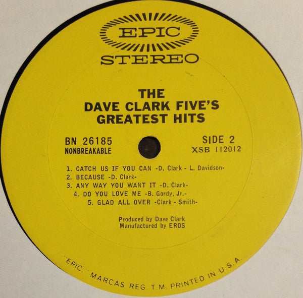 Clark, Dave Five - The Dave Clark Five's Greatest Hits (VG+) (Vinyl LP)