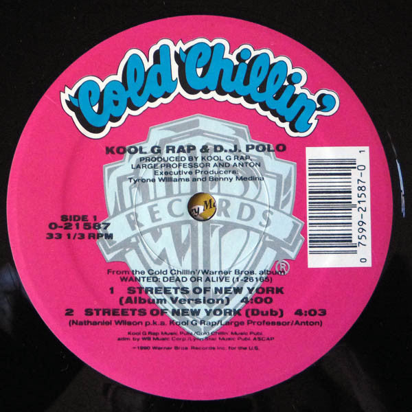 Kool G Rap & DJ Polo - Streets Of New York (VG+) (Vinyl LP)