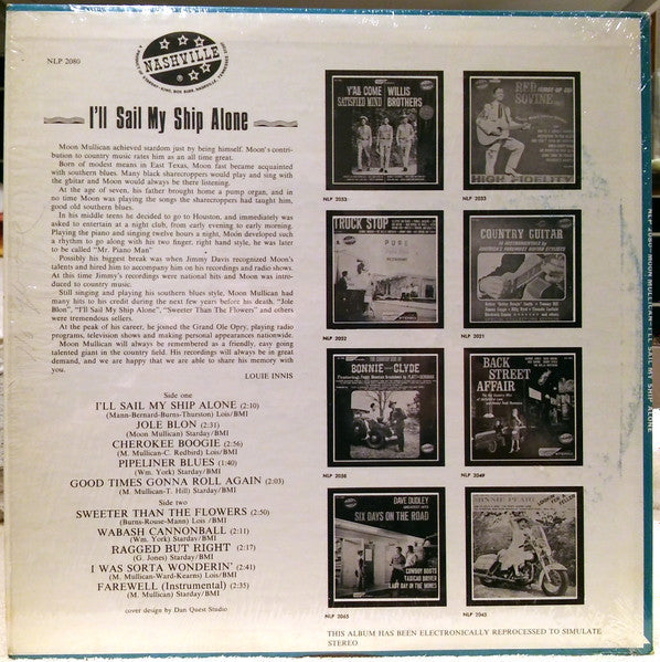 Mullican, Moon - I'll Sail My Ship Alone (VG+) (Vinyl LP)