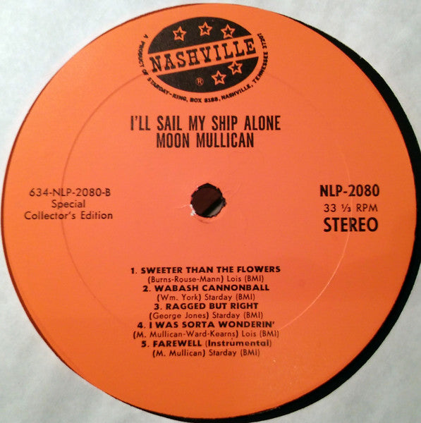 Mullican, Moon - I'll Sail My Ship Alone (VG+) (Vinyl LP)