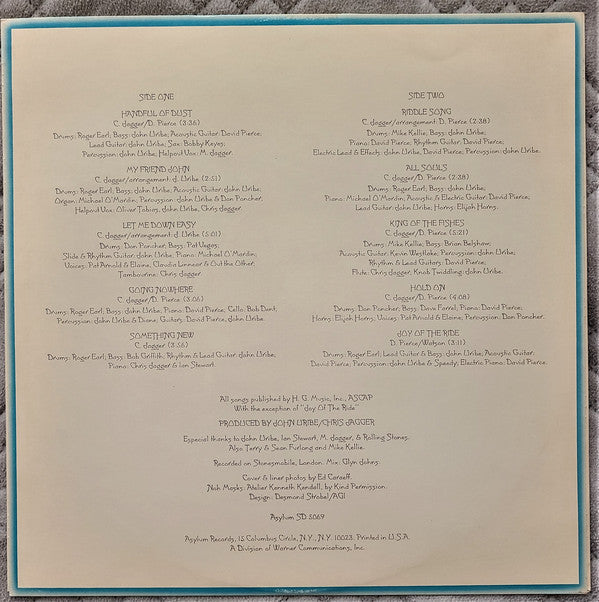 Jagger, Chris - Chris Jagger (VG+) (Vinyl LP)