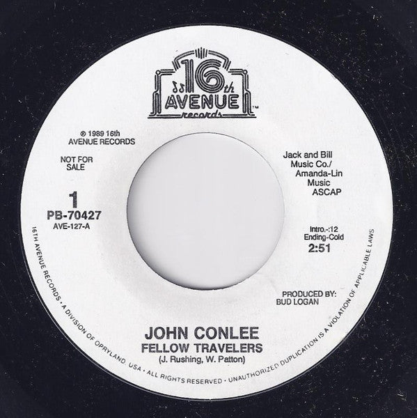 Conlee, John - Fellow Travelers (VG+) (Vinyl LP)