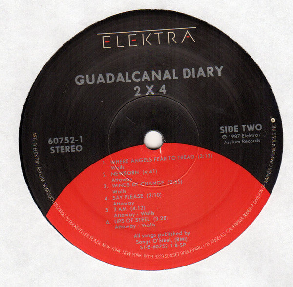 Guadalcanal Diary - 2 X 4 (VG+) (Vinyl LP)