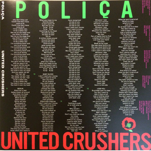 Polica - United Crushers (Vinyl, VG+) (Vinyl LP)